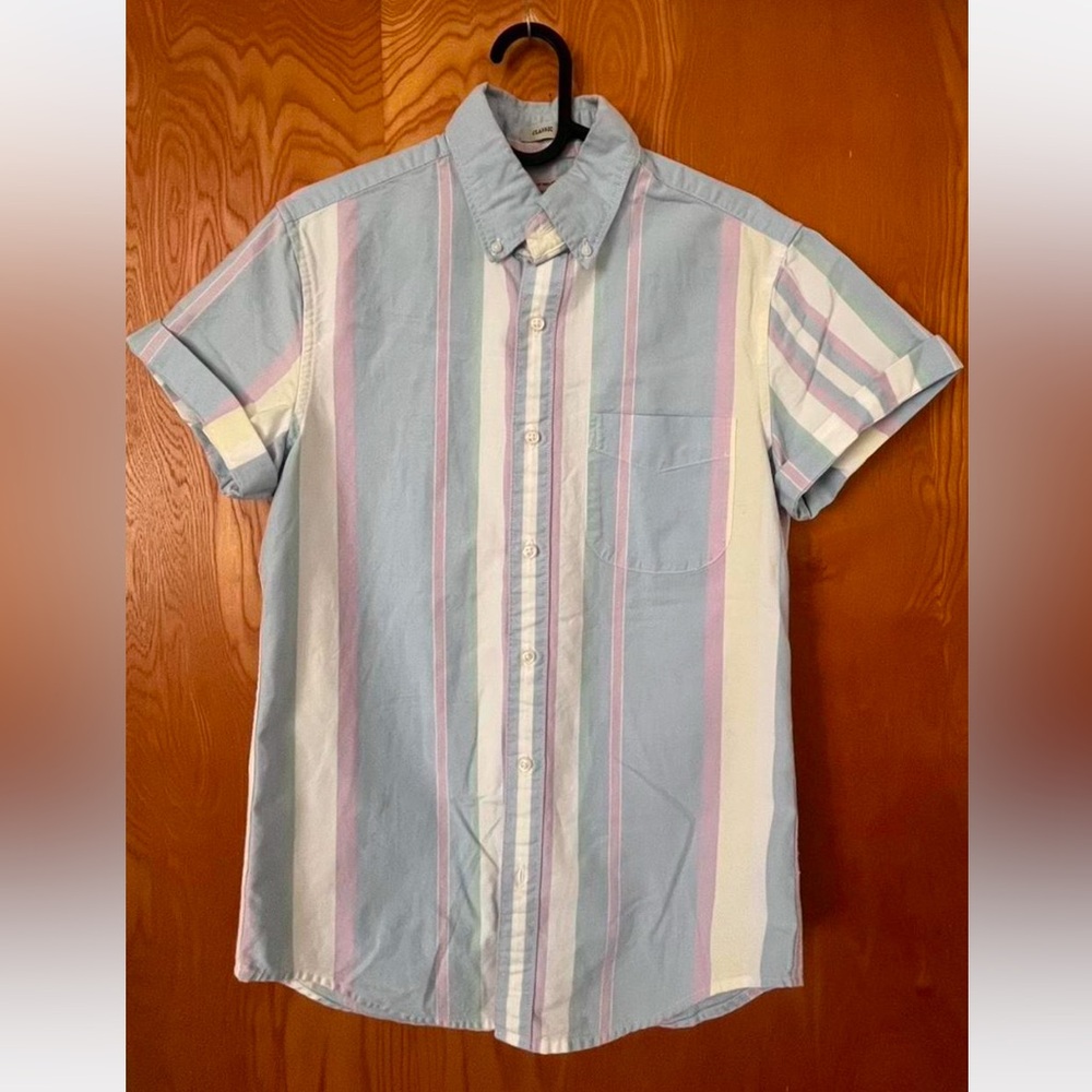 J. Crew Multicolor Striped Cotton Shirt